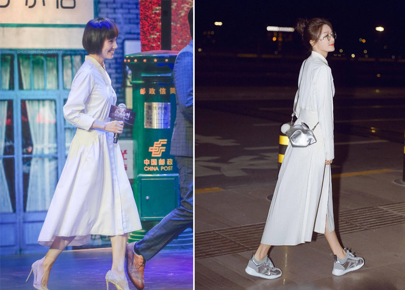 袁泉超惊艳穿搭现身,和别人撞衫是什么体验
