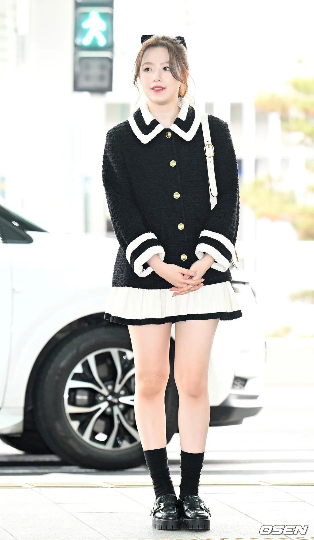 韩国女团机场*服私**穿搭