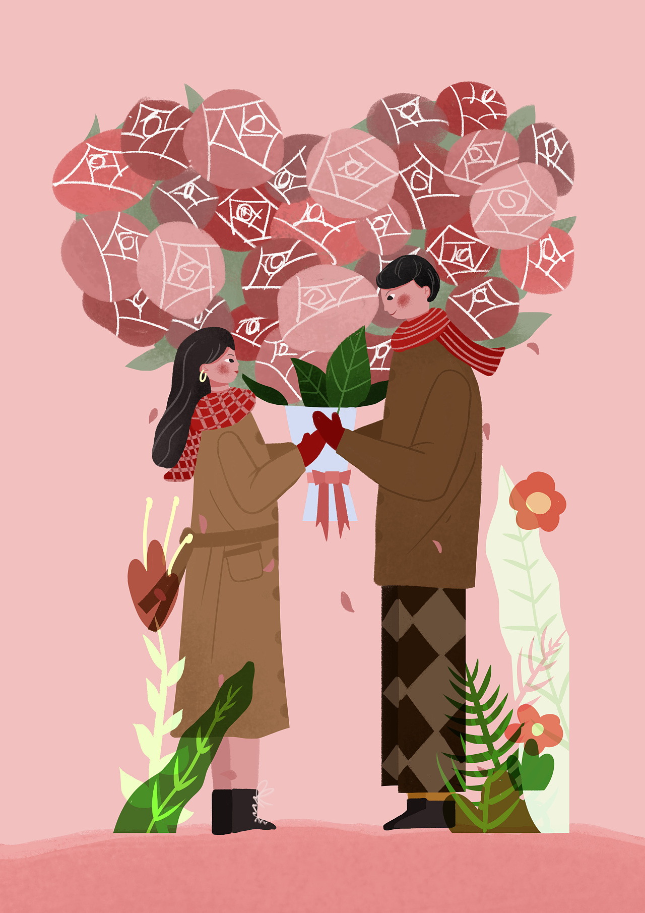 情人节发什么给暧昧对象不越界,情人节和对象的小套路