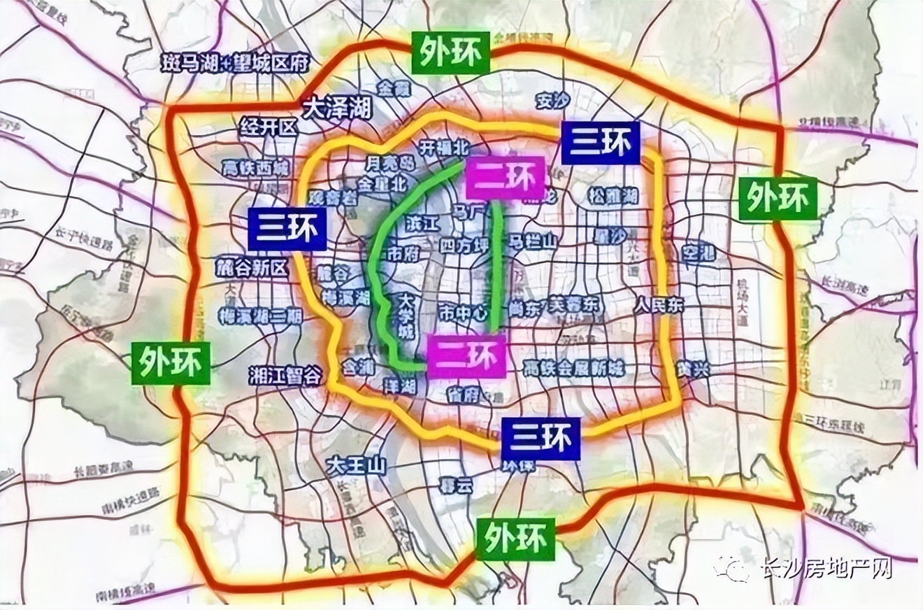 长沙绕城高速改环线,长沙西环线和3号线