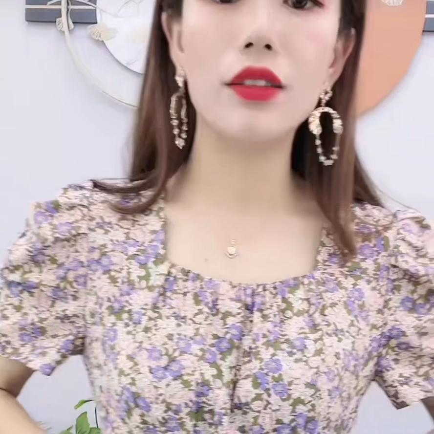 2023新款夏季雪纺#碎花连衣裙穿搭指南