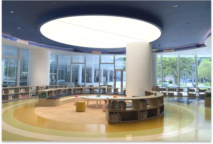 光明图书馆儿童阅览区,石家庄桥西光明图书馆开放