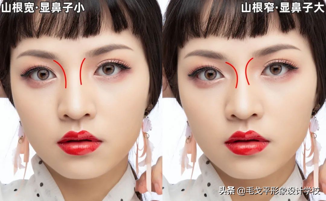 大鼻子要怎样化妆才能好看,平鼻怎么化妆才好看