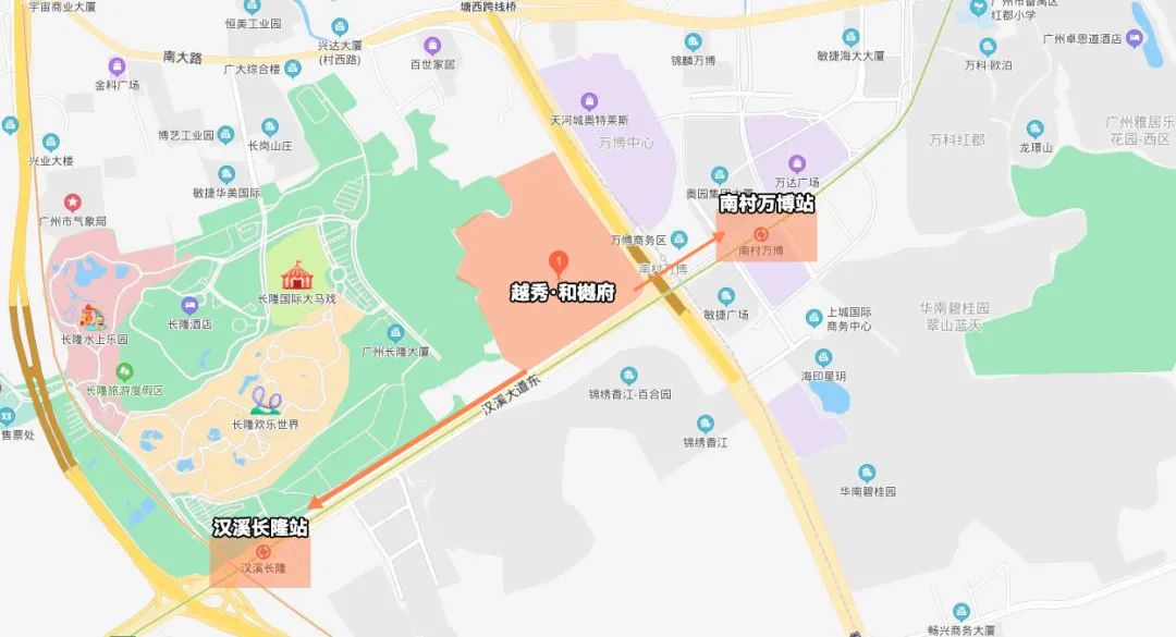番禺万博和越府,番禺越秀瑞麓府算不算万博cbd