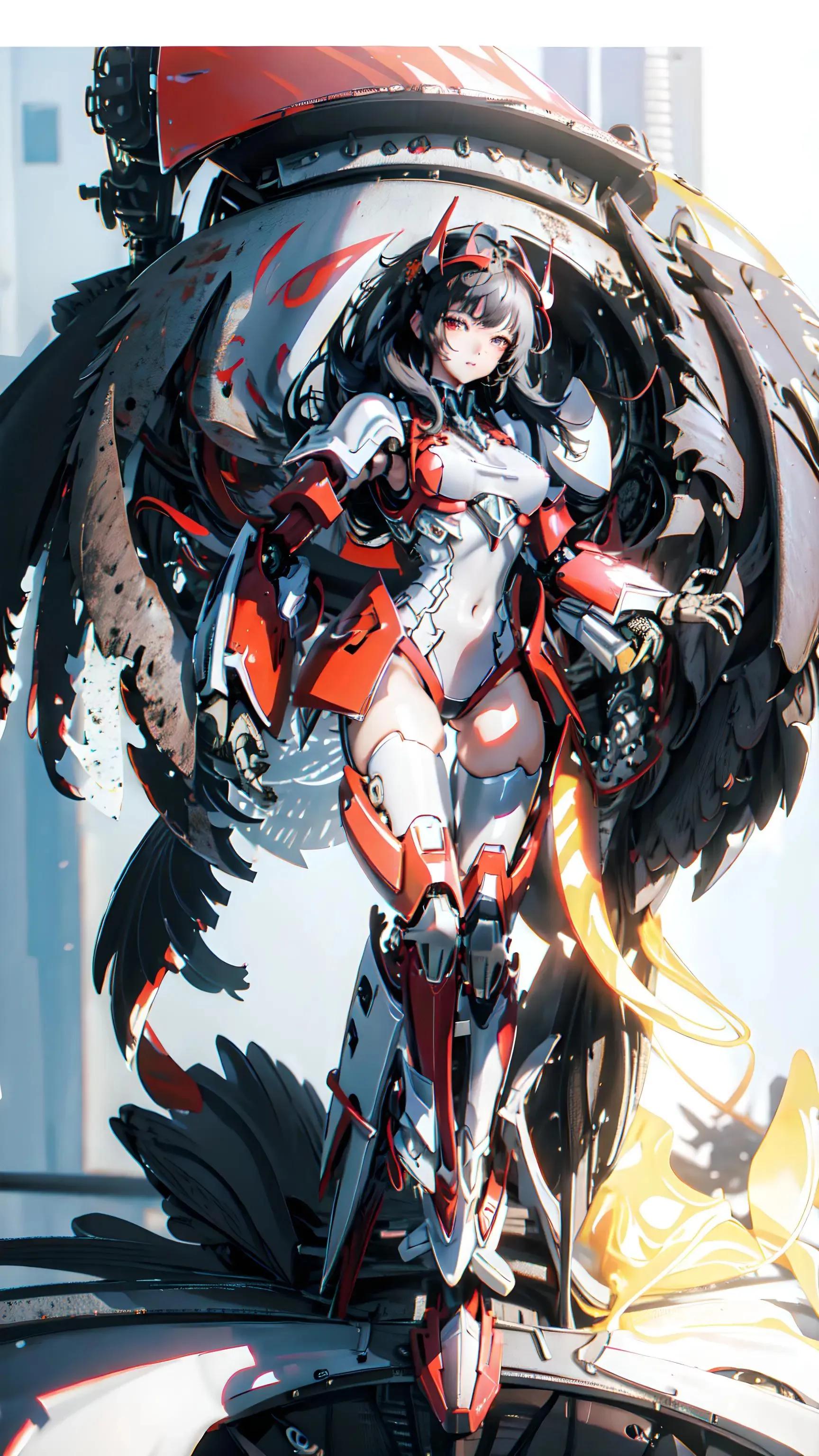 机甲少女壁纸手机,二次元机甲壁纸超清4k手机