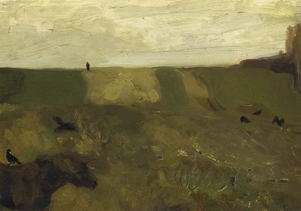 何多苓俄罗斯写生油画,何多苓油画2007