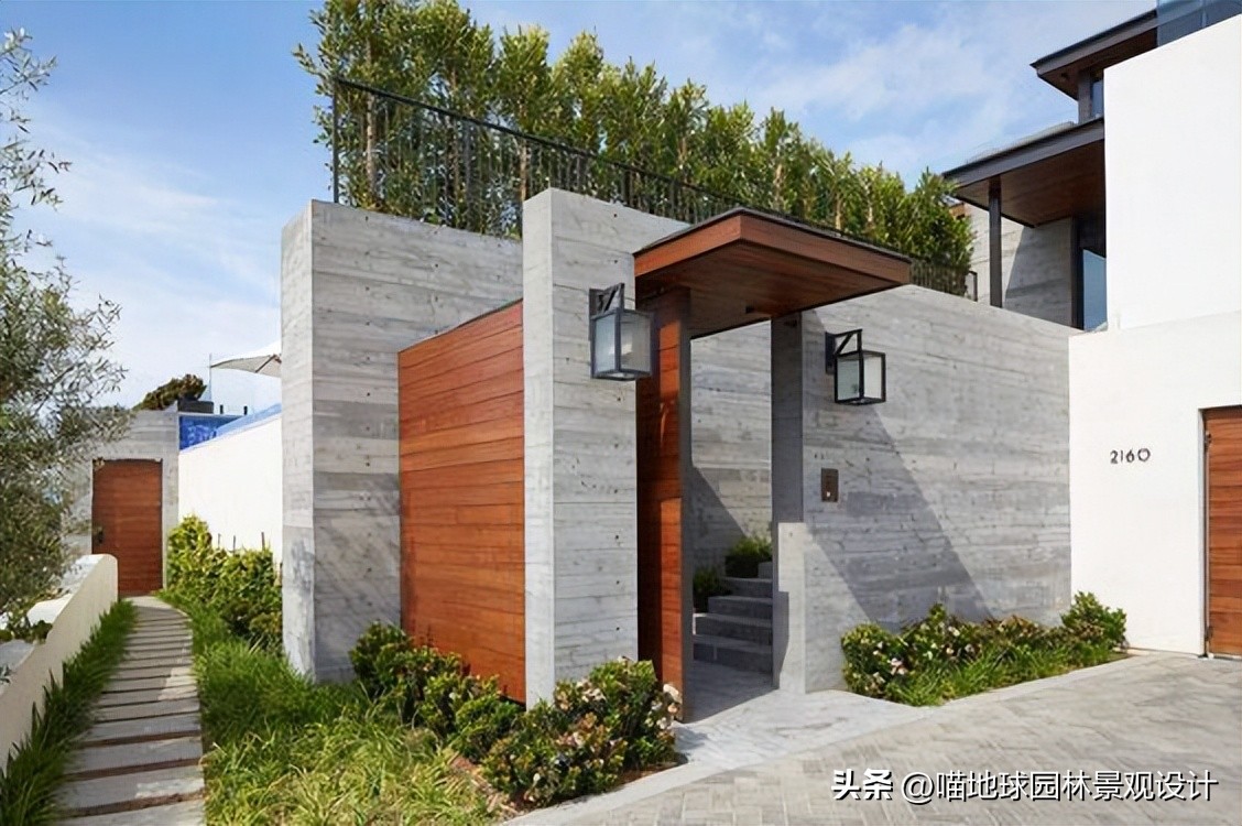 别墅庭院大门入口设计效果图,别墅庭院花园效果图大全集