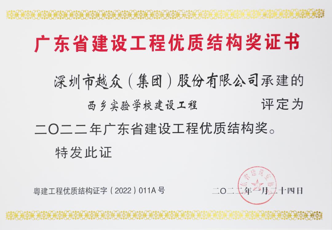 2020广东省建设工程优质结构奖,广东省建设工程优质结构奖公布