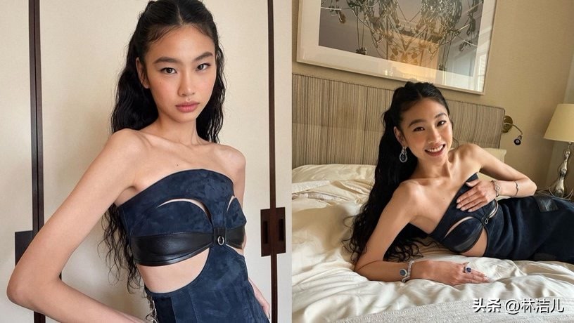 方圆脸剪张元英同款刘海,张元英齐刘海长直发造型