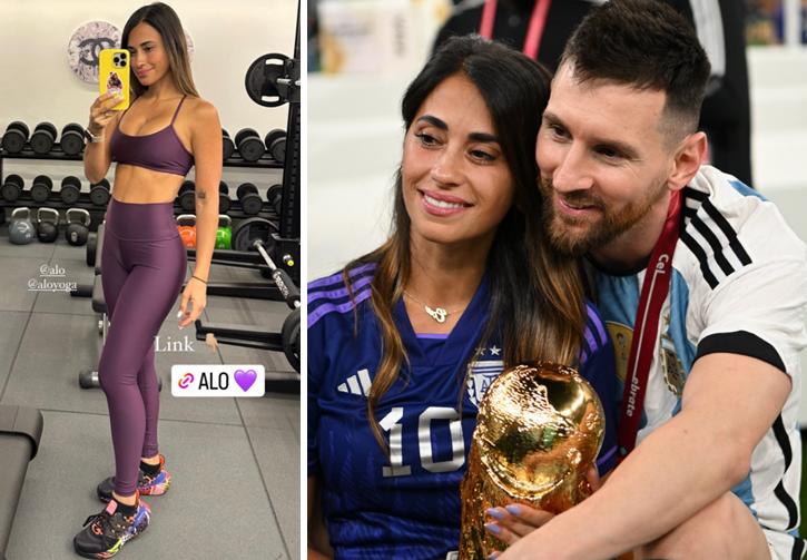 安东内拉陪梅西领奖,安东内拉晒梅西陪滑雪