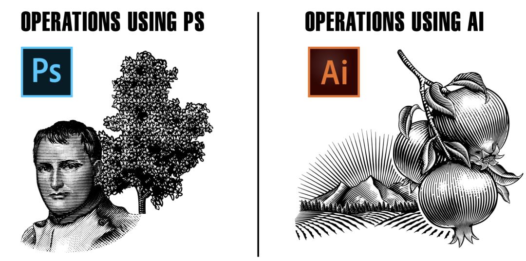 ai绘制插画人物教程,ai版画风格插画教程基础