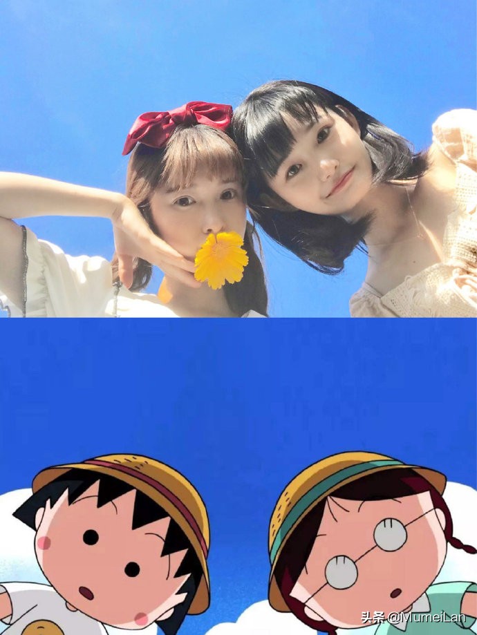 跟着樱桃小丸子学闺蜜拍照姿势,跟着樱桃小丸子学拍沙雕闺蜜照