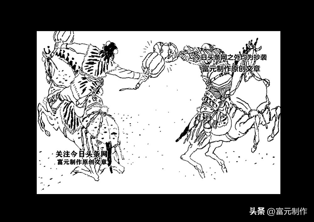 他是岳家军的神弹小将岳震，绝技扬威救王彪，巧得金锤大败铜锤将