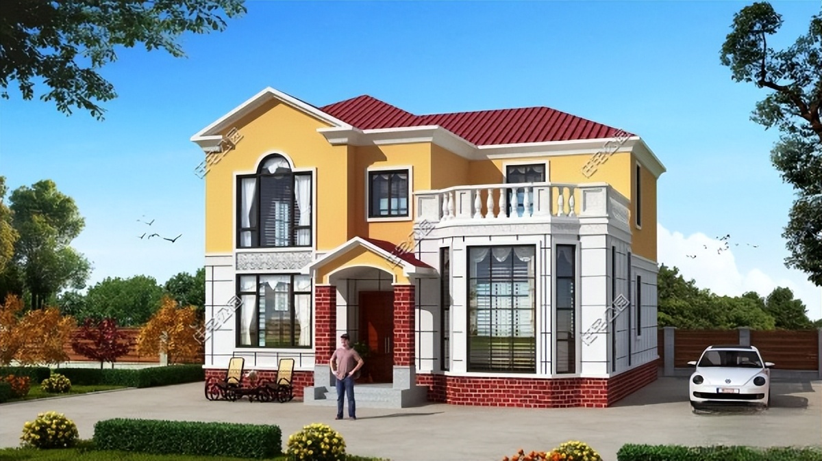 90平米三层自建房设计图20万,农村自建房三层带神位造价20万