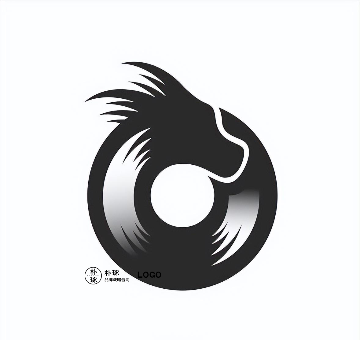 龙元素的logo设计,恐龙logo设计图