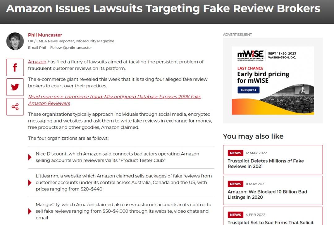 跨境周报｜推特竞品Threads上线，亚马逊持续打击虚假评论