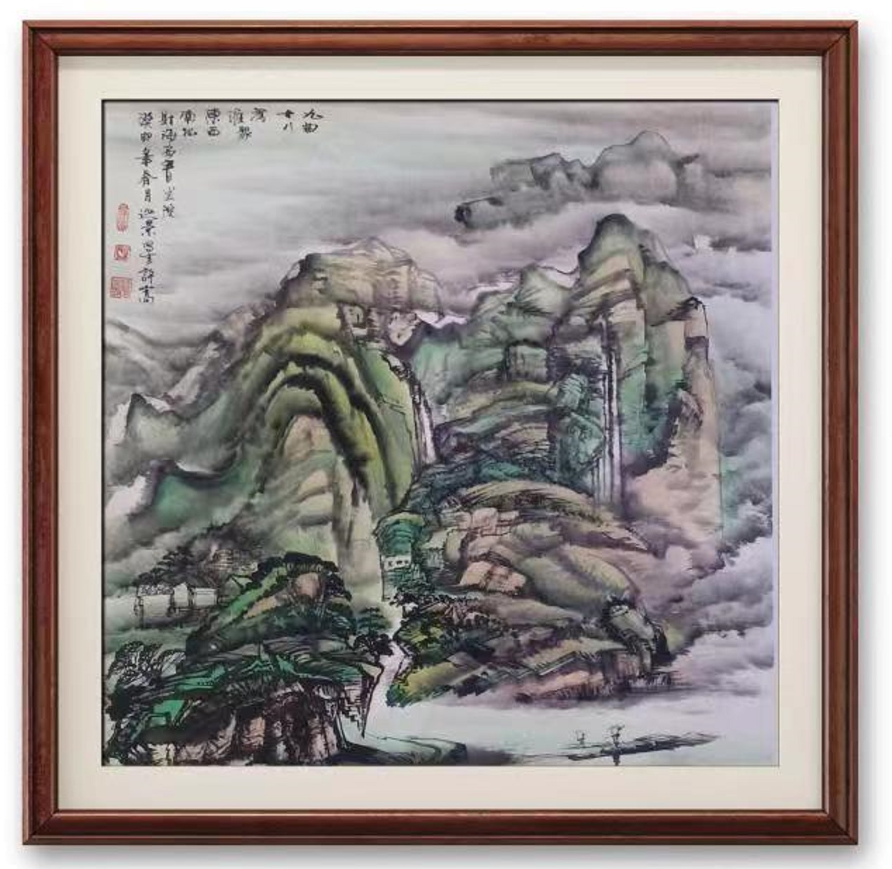 国家一级美术师许嵩，海西书画研究院院长，是武夷山水禅画第一人