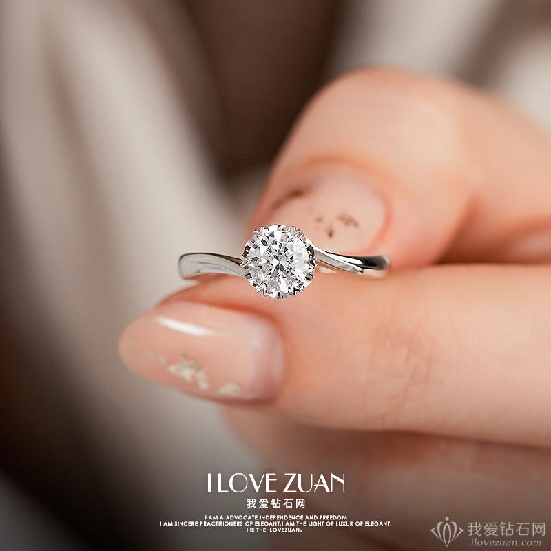 最简单大方的钻戒款式图片大全,70分到1克拉钻戒款式选择