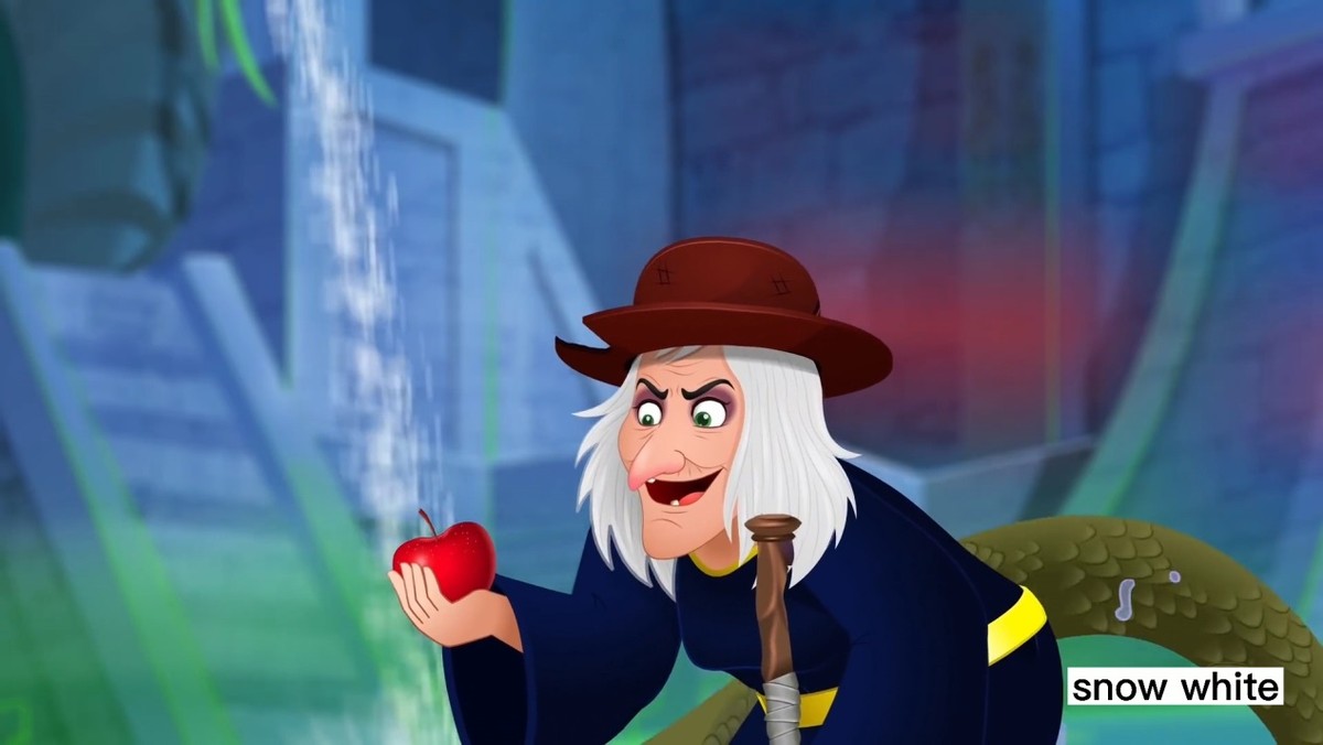 白雪公主中英绘本,格林童话故事绘本白雪公主