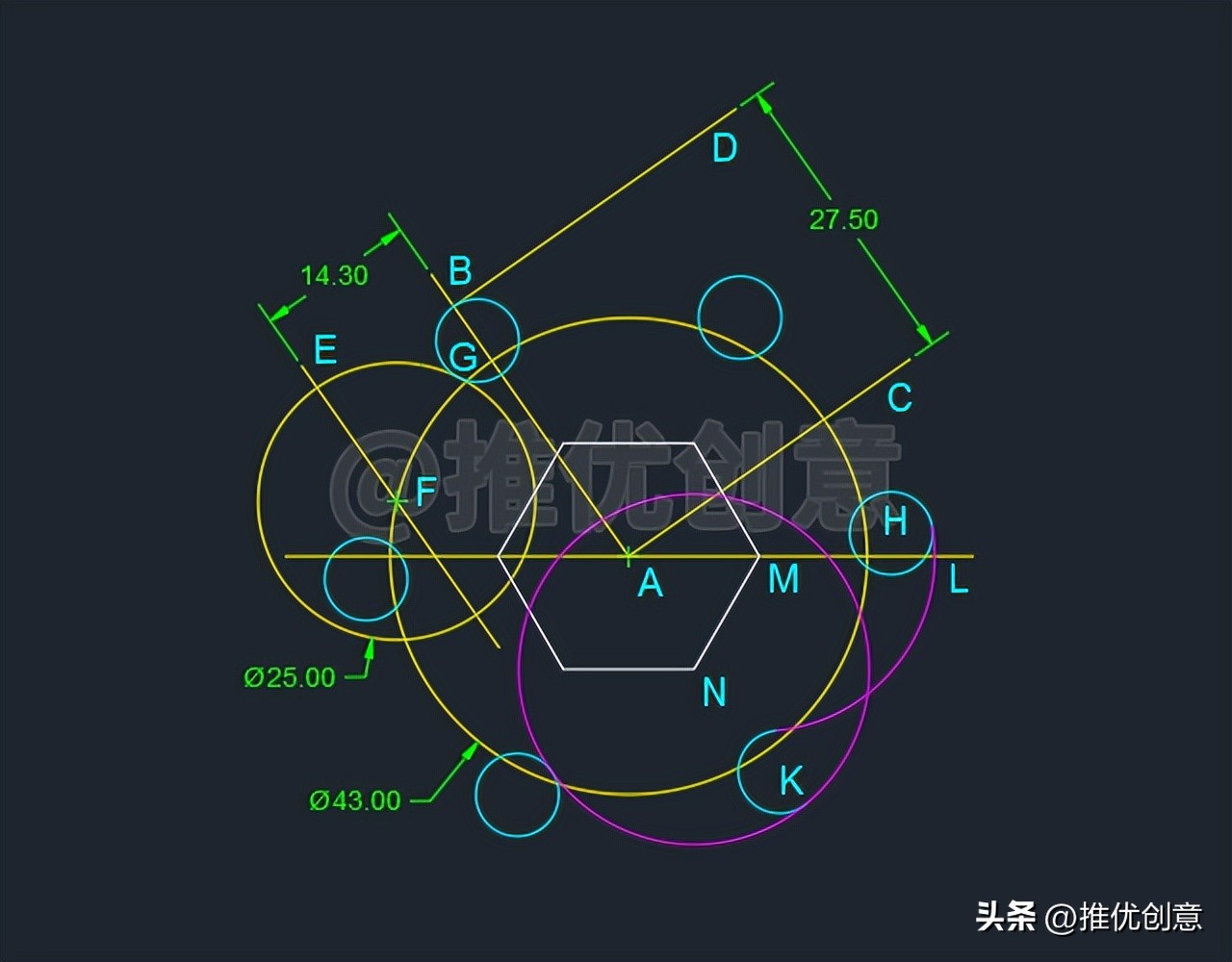 cad制图两个圆相切怎么画,cad制图两圆相切的画法