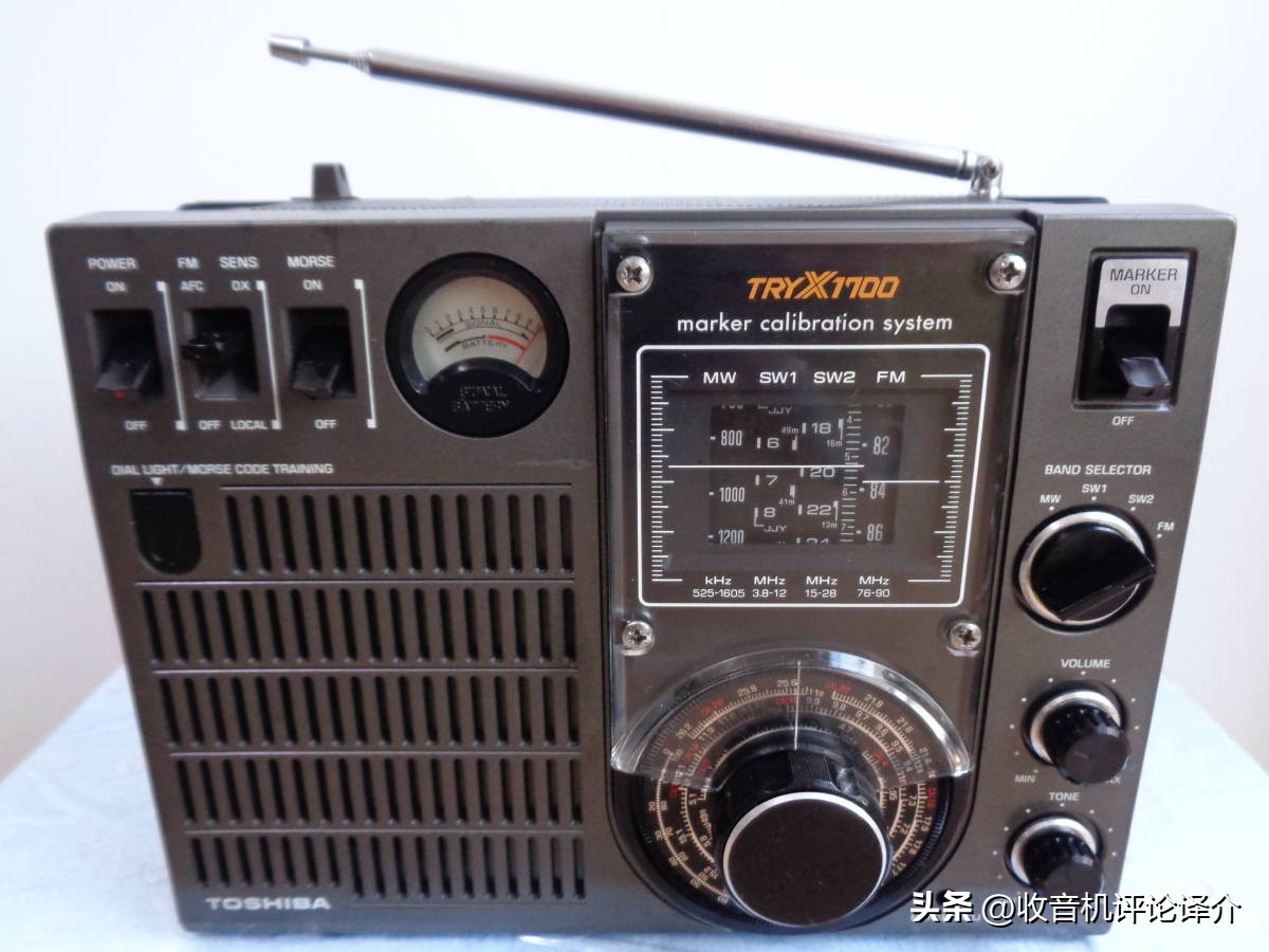 东芝TRY-X1700详情报告：能进行摩尔斯电码训练的收音机