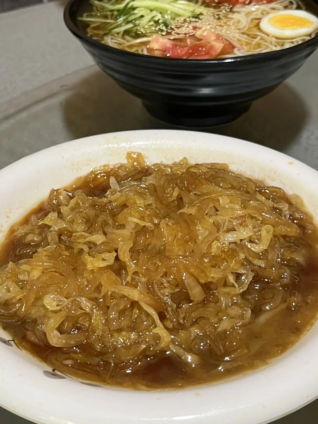 妈，我也想吃水捞饭