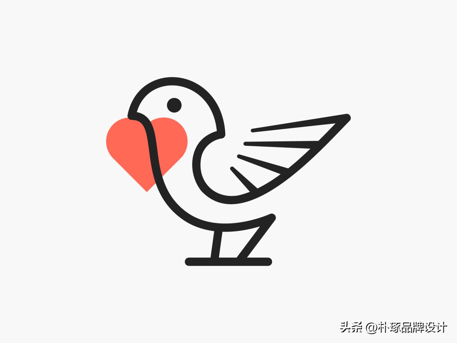 金鼠logo设计创意,麻雀图案logo设计理念