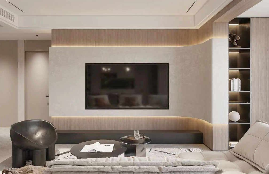 有门的电视背景墙最新设计,电视背景墙怎么设计既经济又好看