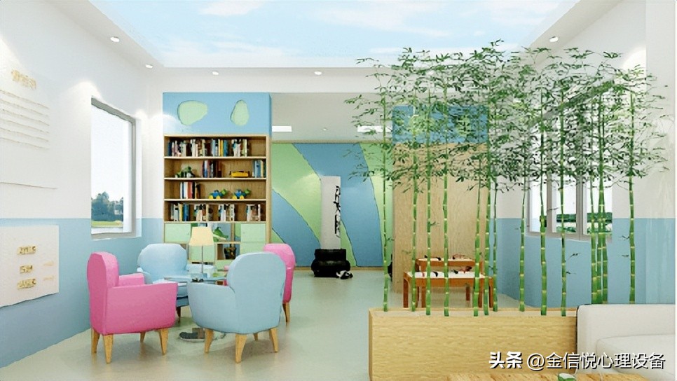 心理健康疏导室设计10平米,单位心理咨询室布置效果图