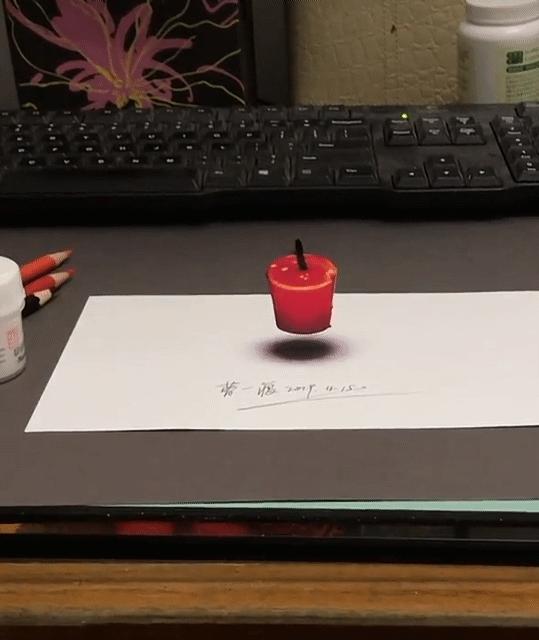 3D绘画牛人多厉害?画出真假难辨的“立体美女”,震惊500万网友