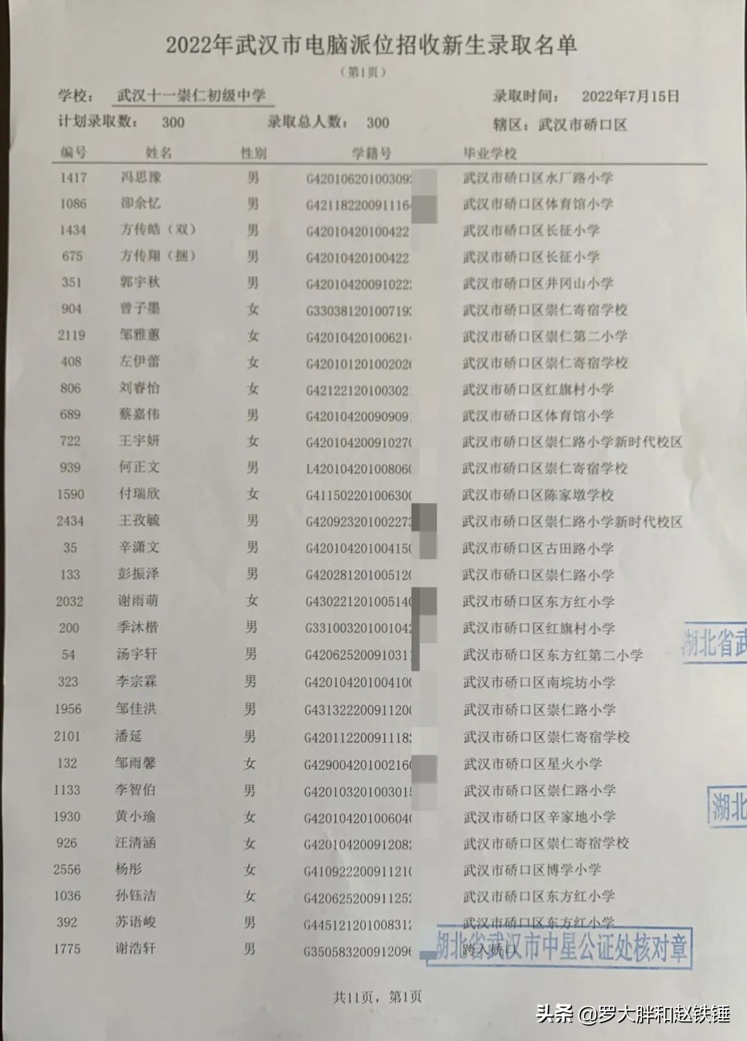2020年武汉市小升初电脑派位,武汉市江汉区小升初电脑派位结果