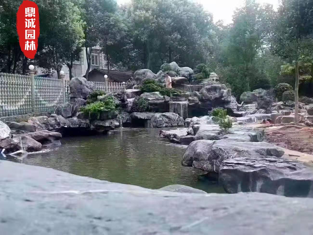 太湖石庭院造景,太湖石景观石的制作过程