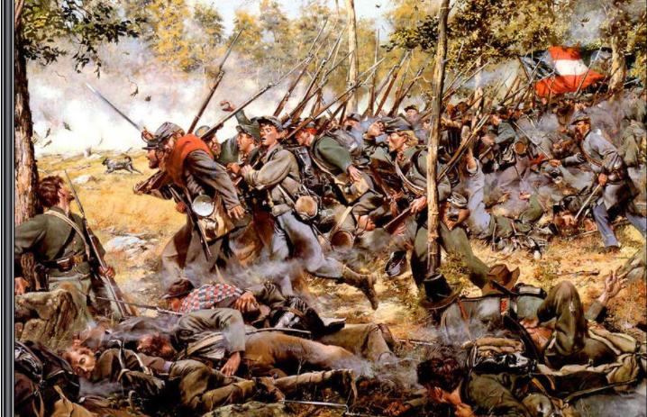 葛底斯堡战役进攻路线图,葛底斯堡南北战役