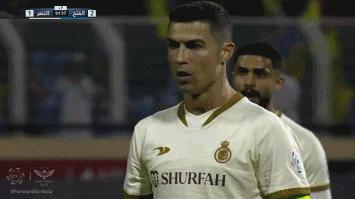 c罗点射绝平球斩获沙特生涯首球,c罗点场射13球利雅得胜利
