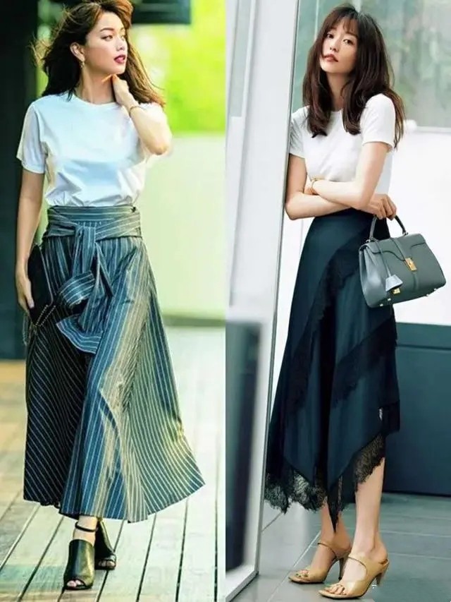 t恤裙夏季最简单又舒适的穿搭,t恤和裙子要怎么穿才好看
