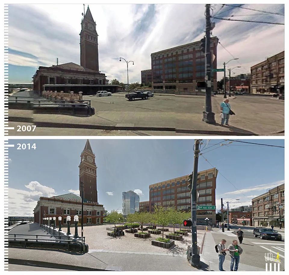 行走城市的魅力就是这么大！谷歌街景里50个公共空间改造前后对比