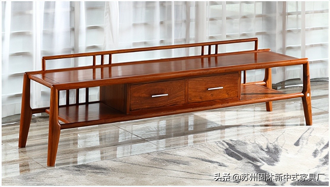 145平中式风格装修红木家具,145新中式三室二厅装修多少钱