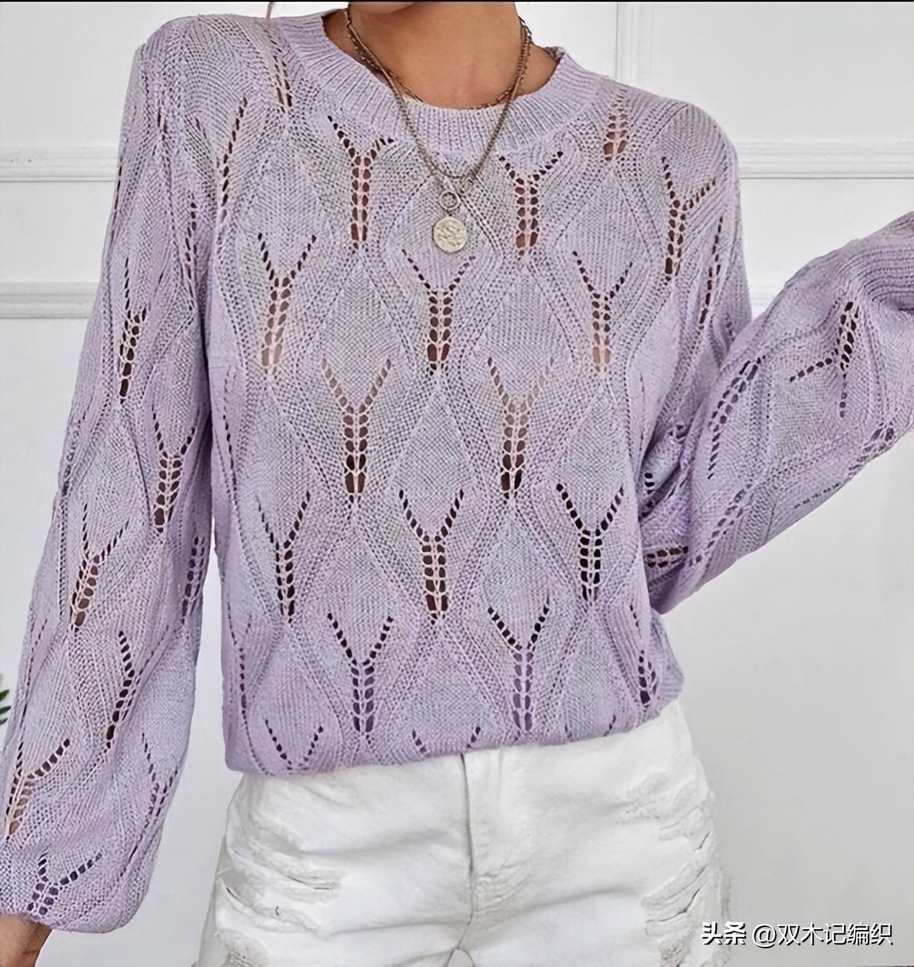 插肩袖套头毛衣花样图解,最简单套头的毛衣花样图案