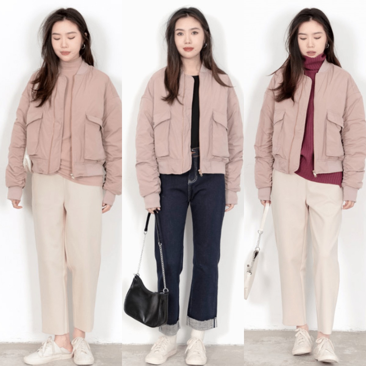 小个子整套穿搭商务裤子显高,小个子冬季休闲外套配什么裤子