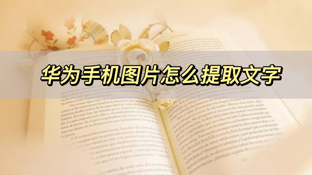 华为手机如何提取图片文字到word,华为文字识别功能提取文字