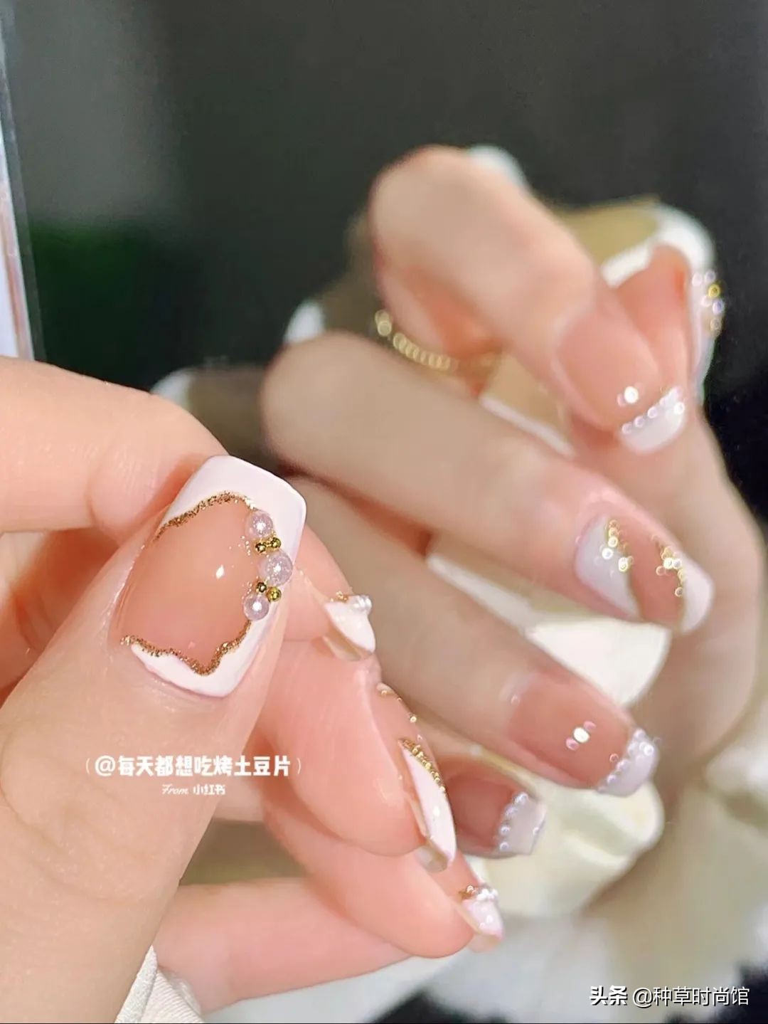 秋冬超显白高级感美甲,春日美甲图片最新款百搭