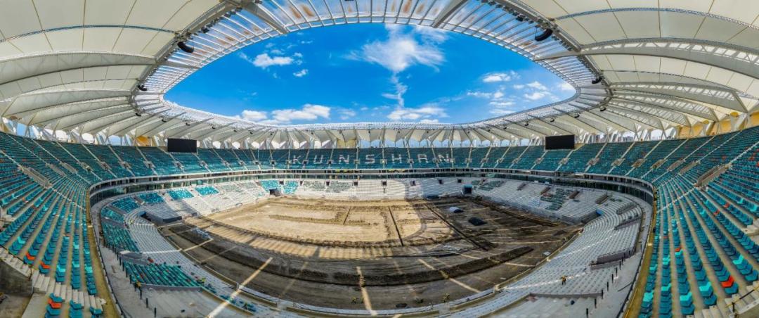 昆山专业足球场建设最新视频,苏州昆山专业足球场