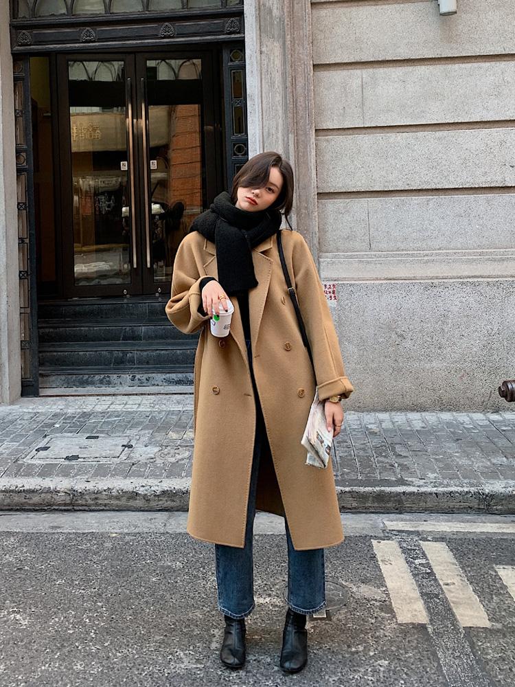 羊绒大衣中长款高级感穿搭,秋冬高级感穿搭羊绒大衣