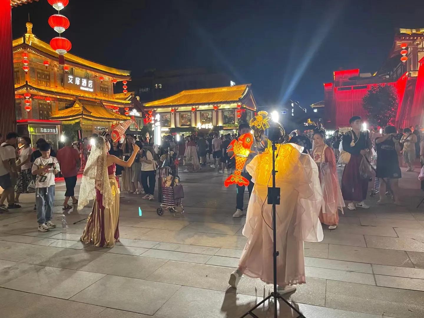 大唐印象不夜城昆明,大唐不夜城的全景