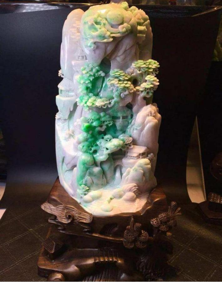 故宫馆藏翡翠图片欣赏,瞧瞧故宫里的神仙摆件