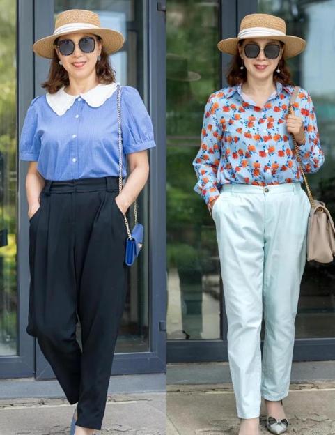 62岁奶奶不穿老人装,51岁不染发的奶奶