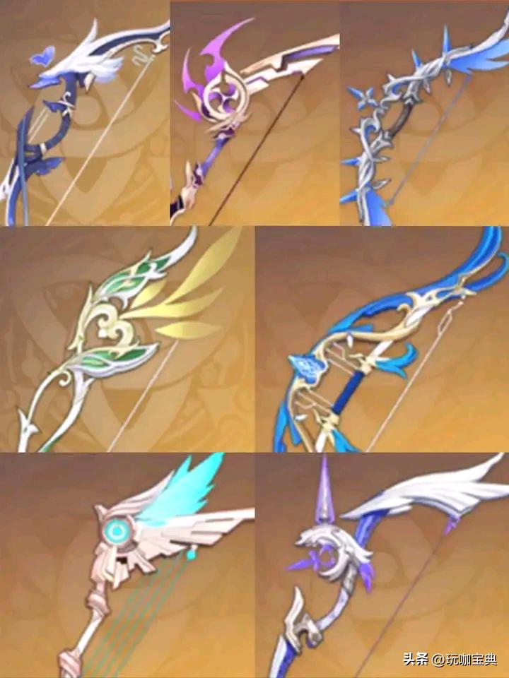 原神四星弓箭谁最强,原神五星弓箭伤害排名