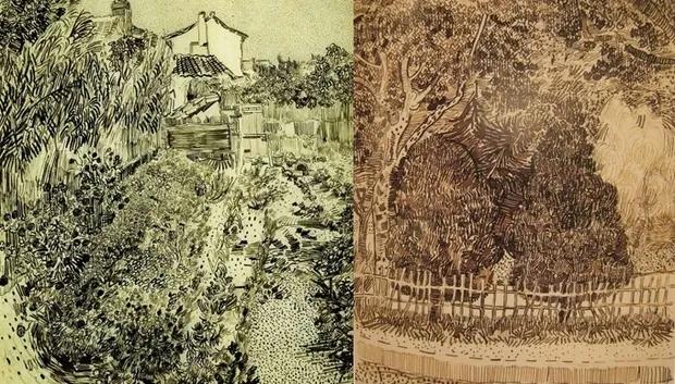 梵高画素描用的笔,蘸水芦苇笔