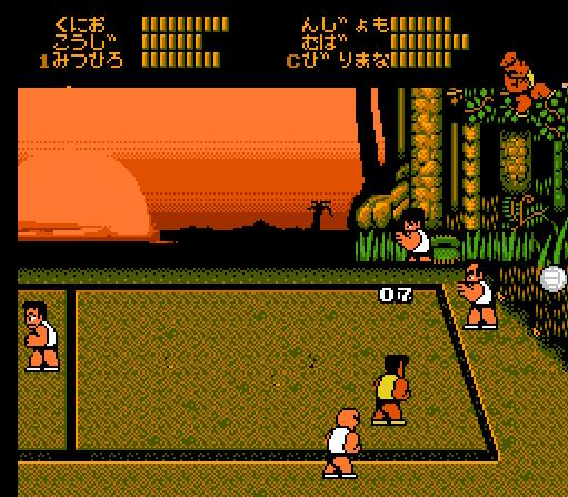 热血系列游戏躲避球,红白机经典游戏足球