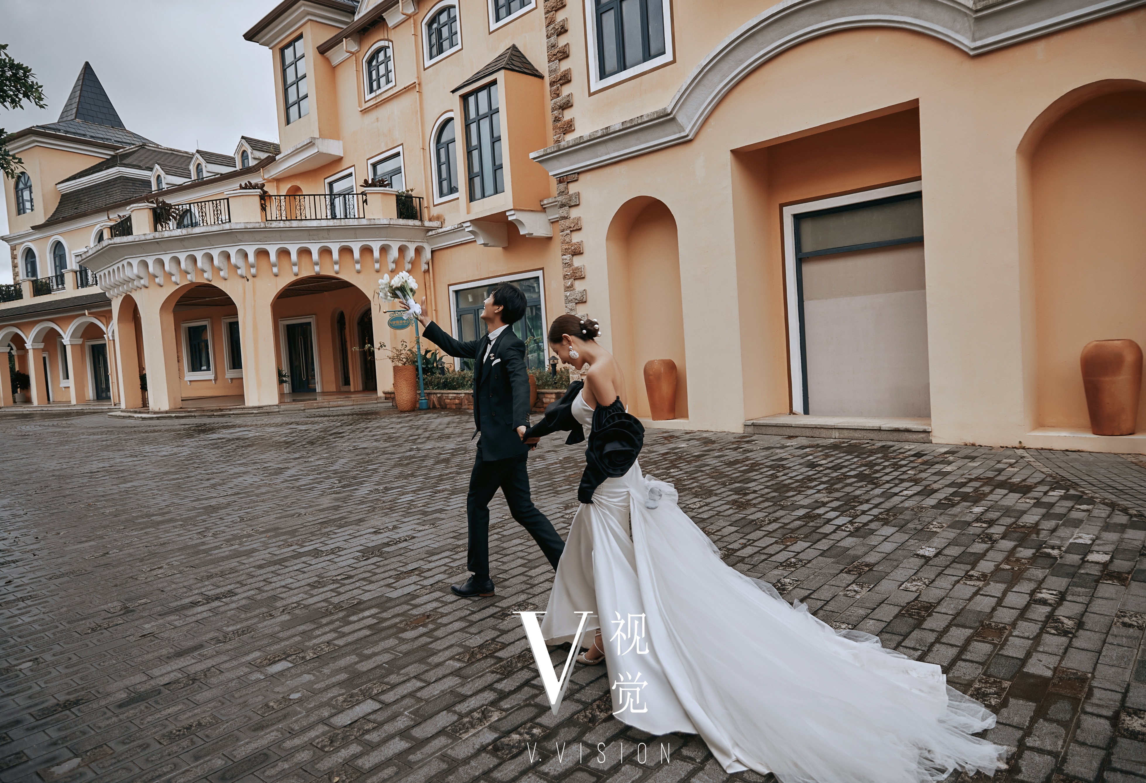 电影风格的婚纱照怎么拍,被闺蜜赞爆的法式优雅婚纱照